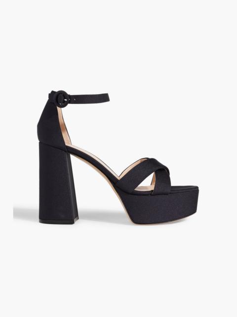 Gianvito Rossi Sheridan jersey platform sandals