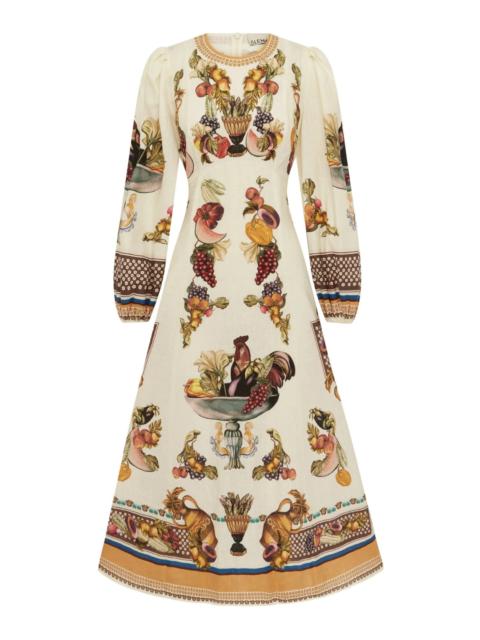 ALÉMAIS Mercado Midi Dress in Multi