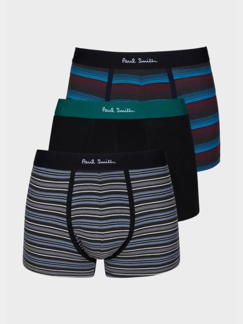 Paul Smith Stripe Mixed Boxer Briefs Three Pack