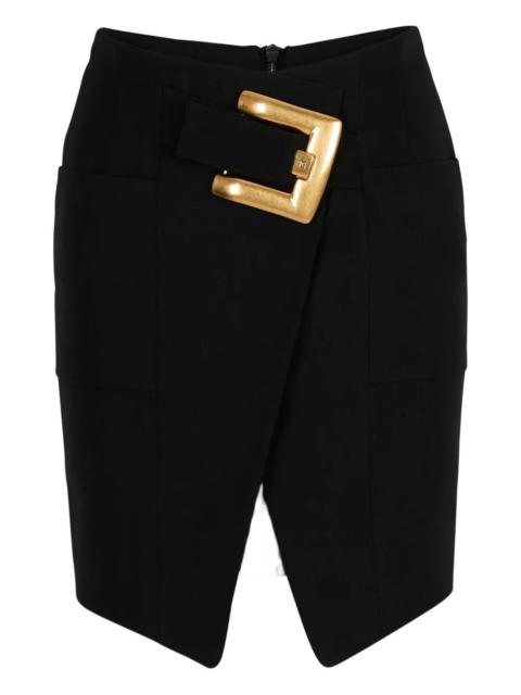Balmain Balmain Women Belted "Grain De Poudre" Knee Lenght Skirt