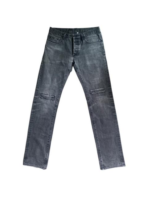 Dior Dior Homme Black Wash Repair Knees Jeans