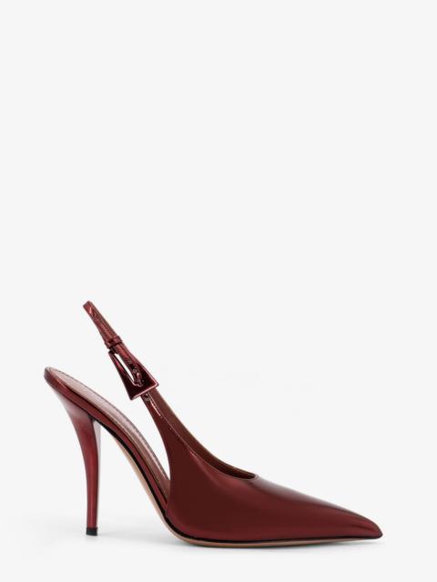 PARIS TEXAS Paris Texas Jessica Slingback Mirror Leather Pumps