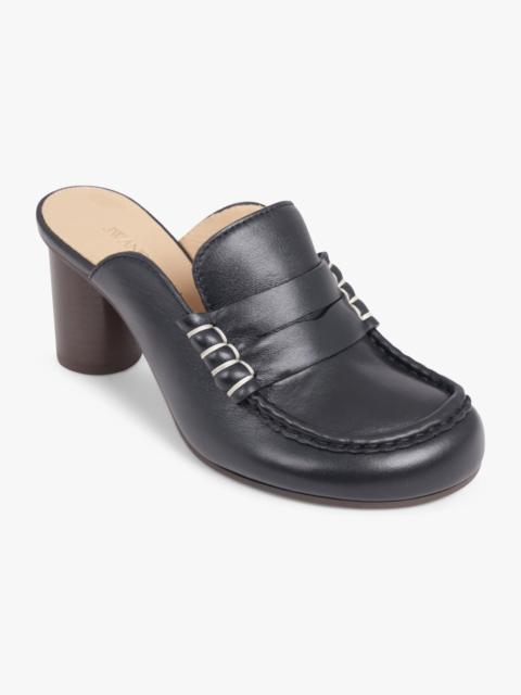 JW Anderson LOAFER MULE 75MM HEEL | BLACK