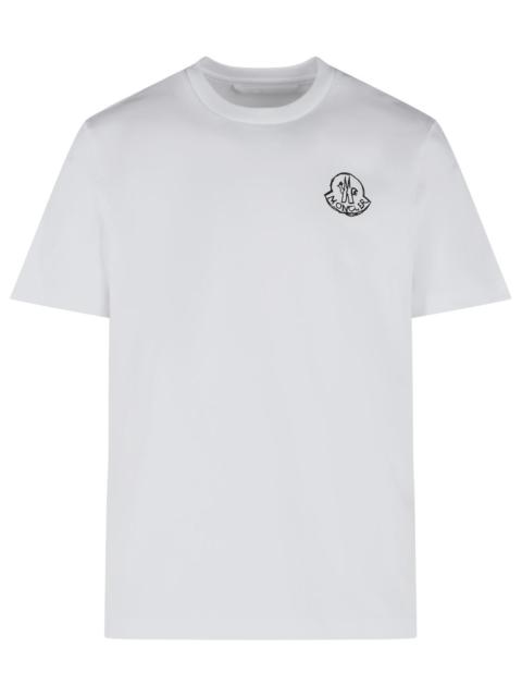 Moncler Moncler White Cotton T-Shirt Men