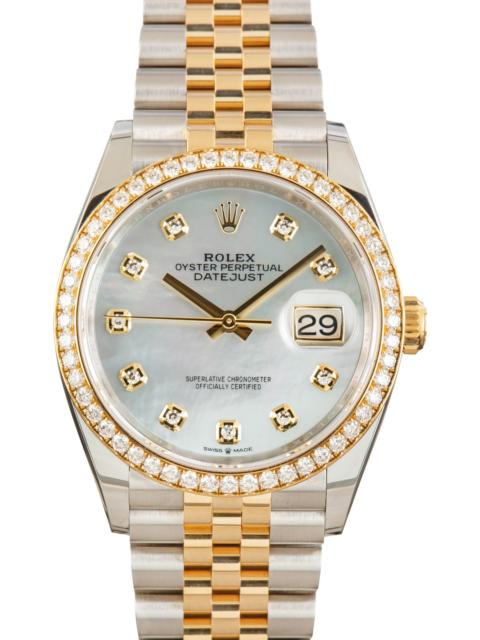 ROLEX Rolex Datejust 36 Ref 126283 Mother Of Pearl Dial