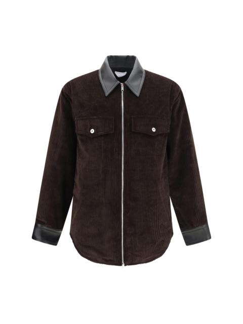 Bottega Veneta Bottega Veneta Men Corduroy Jacket With Leather Collar