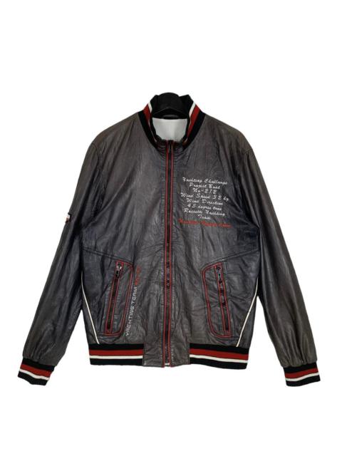 Other Designers Italian Designers - Vintage Franco Rossetti Racing Genuine Leather Jacket Size S