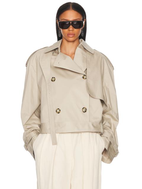 Stella McCartney Light Cotton Short Trench Coat