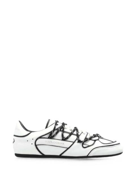 Dolce & Gabbana Dolce & Gabbana Men Low-Top Sneaker In Beck Calfskin And Nappa Calfskin