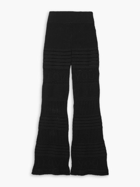 Stella McCartney Crocheted cotton flared pants