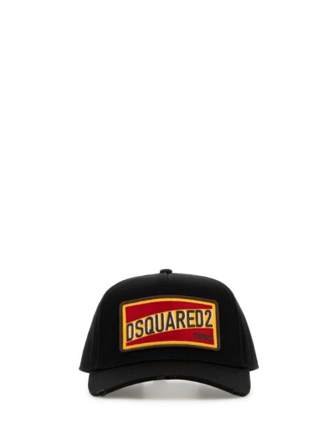 DSQUARED2 Dsquared Men Black Cotton Baseball Cap