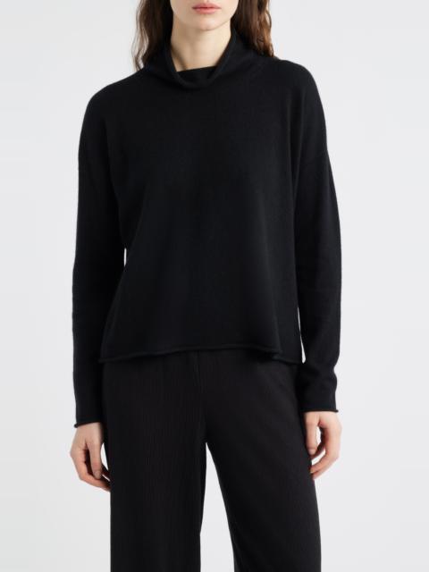 EILEEN FISHER Eileen Fisher Turtleneck Cashmere Sweater in Black at Nordstrom