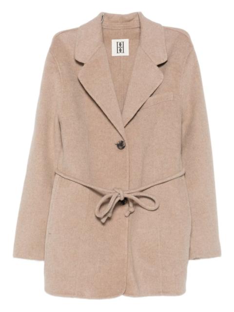 BY MALENE BIRGER tie-waist single-breasted blazer