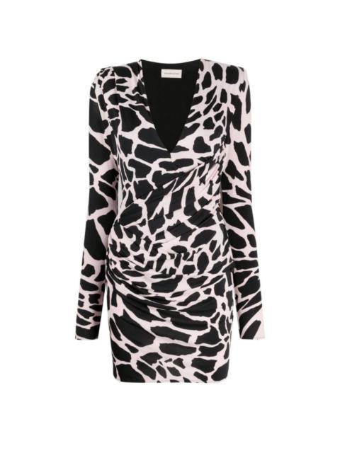 ALEXANDRE VAUTHIER Giraffe Print Mini Dress