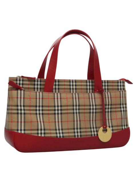 Burberry Burberry Nova Check Hand Bag Canvas Beige