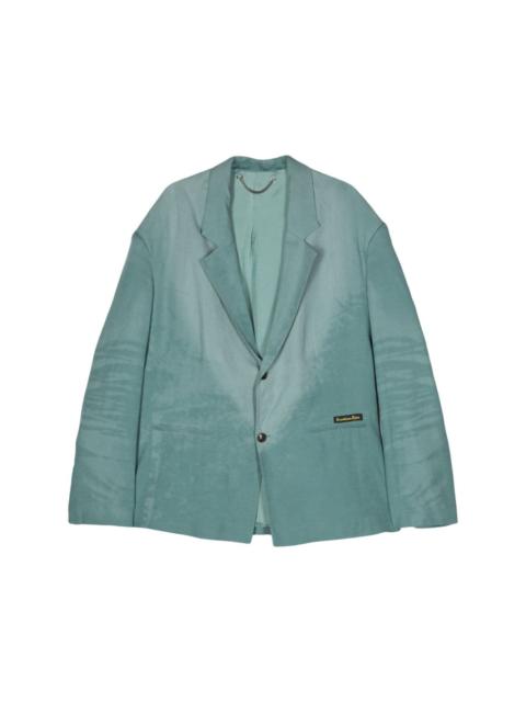 Martine Rose bleached-effect poplin blazer