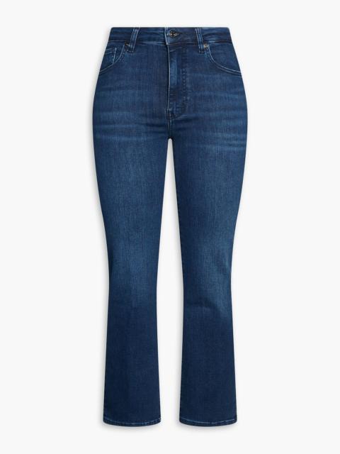 FRAME The Reboot Crop high-rise bootcut jeans
