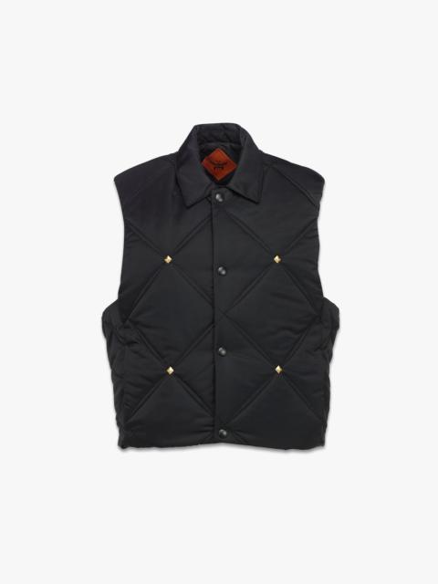 Studded Vest in Recycled Nylon