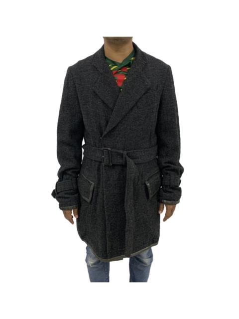 Yohji Yamamoto Vintage Y's by Yohji Yamamoto Gabardine Belted Wool Coat