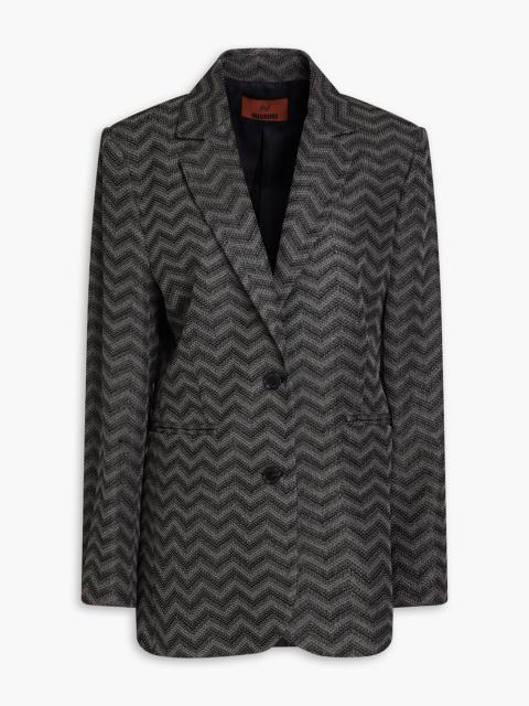 Missoni Crochet-knit cotton blazer