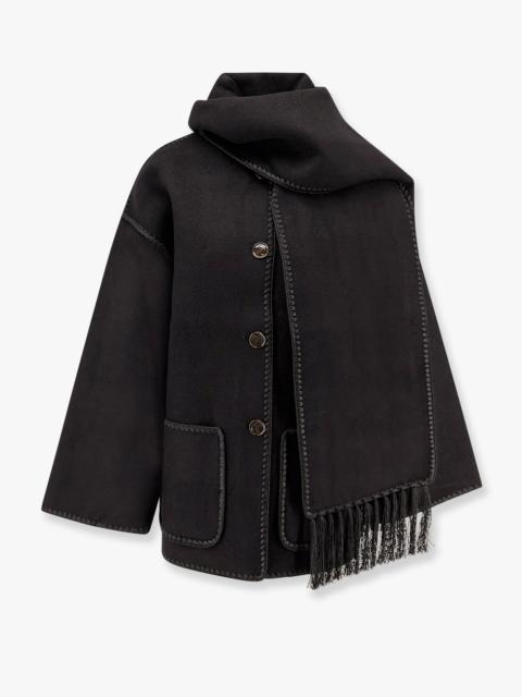 TOTEME Toteme Embroidered Scarf Jacket Black Women