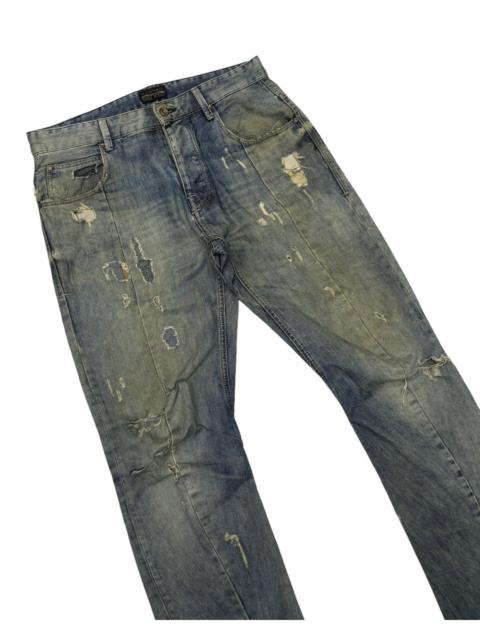 Other Designers Vintage Zara Distressed Denim Ripped Jeans