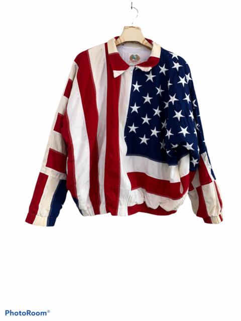 Other Designers Vintage - Vintage 80’s Universal Studios USA Flag  Coach Jacket