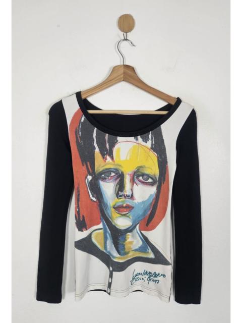 Yohji Yamamoto Yohji Yamamoto Y's Kosumi Genta FW07 Abstract Face Art Tee