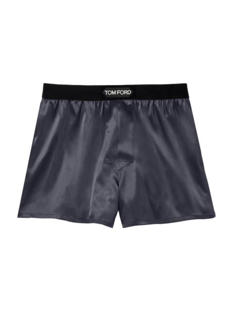 TOM FORD Dark Grey Satin Boxer