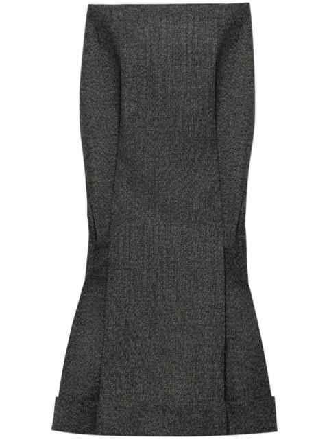 Prada Prada Women Wool Weave Midi Skirt Women