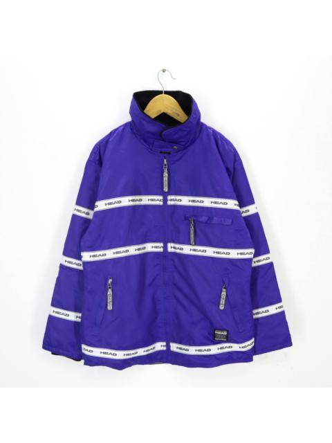 Other Designers Vintage - HEAD Embroidered Stipe Spellout Logo Windbreaker Jacket