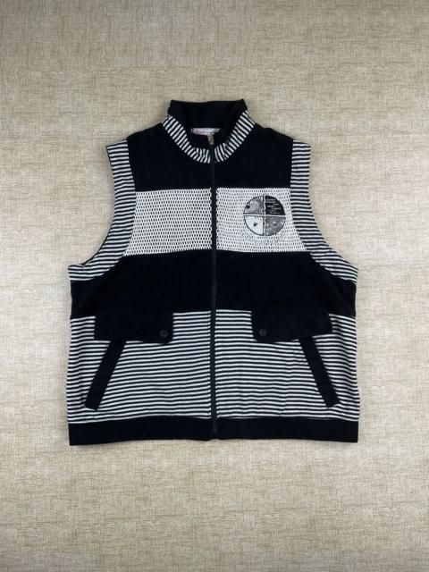 Other Designers Vintage Monterey & Caramel Japanese Brand Stripes Vest