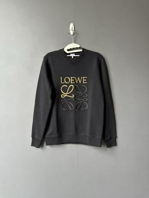 Loewe Loewe black and gold embroidered sweatshirt
