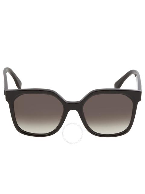 Fendi Gradient Smoke Square Ladies Sunglasses FE40007I 01B 55