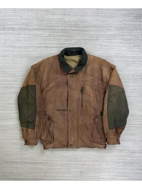 Other Designers Vintage - 🔥80s Santa Barbara Polo & Racquet Club Suede Leather Jacket