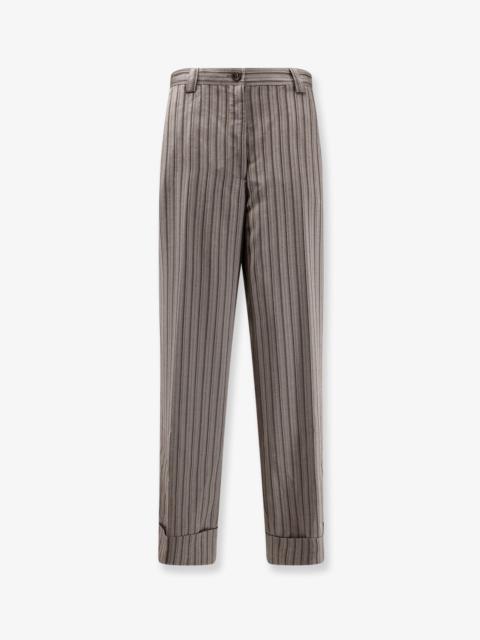 Dries Van Noten Dries Van Noten Women Pakora Viscose Trousers With Striped Motif