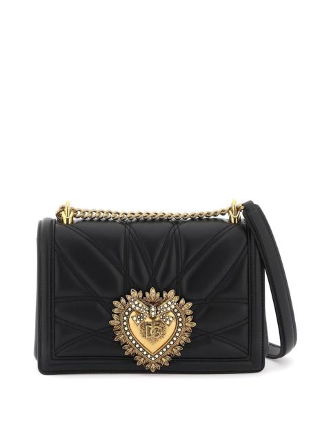 Dolce & Gabbana Medium Devotion Bag In Quilted Nappa Leather Women