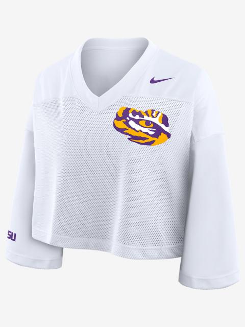 Nike LSU Jersey Women's Nike Dri-FIT College Cropped Top