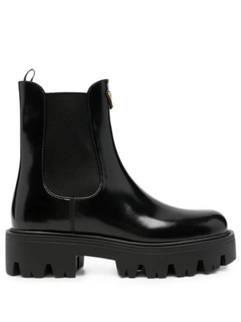 Prada Prada Women Brushed Leather Booties