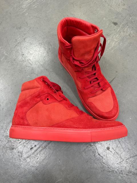 BALENCIAGA Balenciaga High Top Red Sneakers