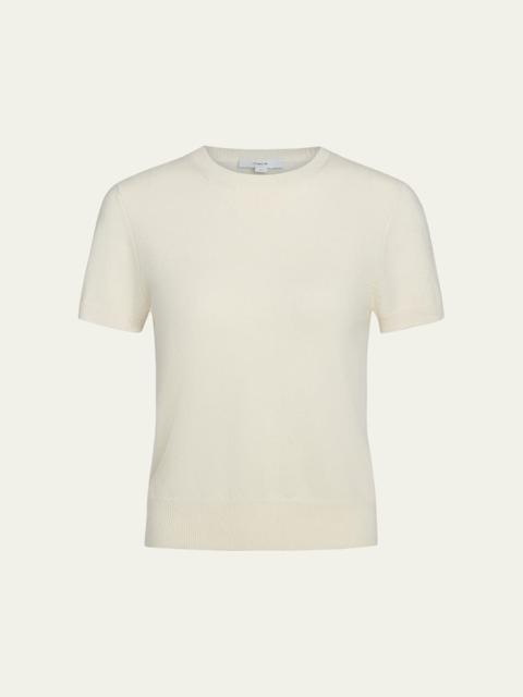 Vince Short-Sleeve Cashmere-Blend Tee