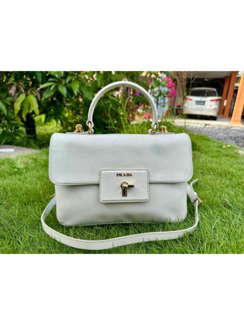 Prada Authentic Prada Saffiano Leather Crossbody Satchel