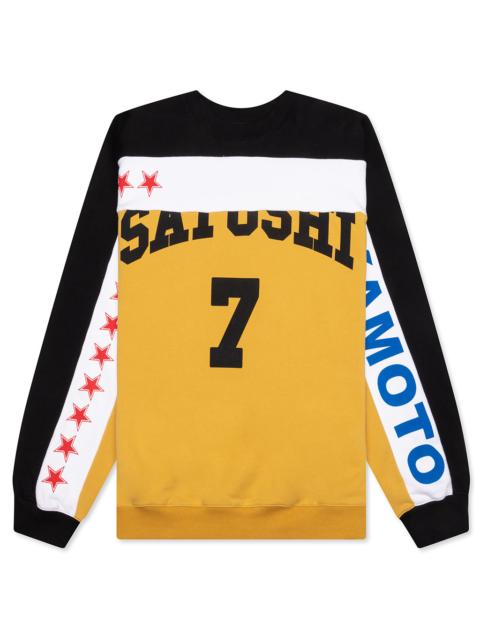SATOSHI NAKAMOTO TEAM SATOSHI CREWNECK - YELLOW/BLACK