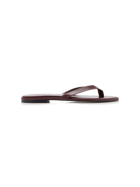 Aeyde Melody Leather Sandals burgundy