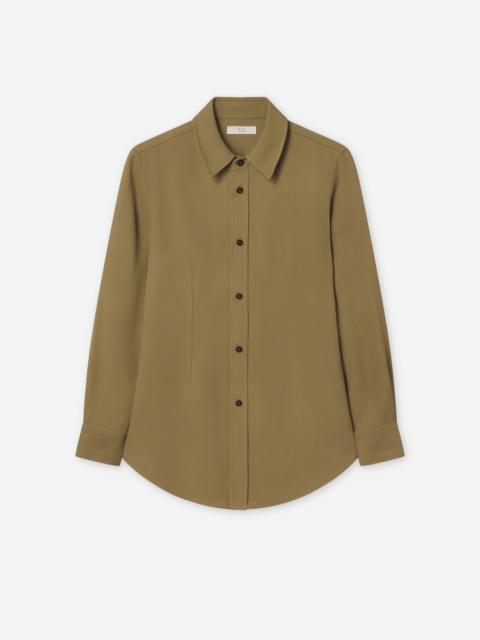 CO Fitted Collared Shirt in Viscose Twill