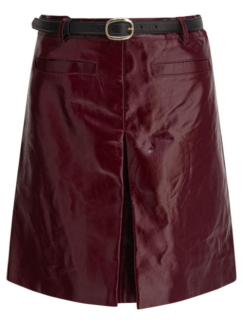 self-portrait Self-portrait Leather Miniskirt