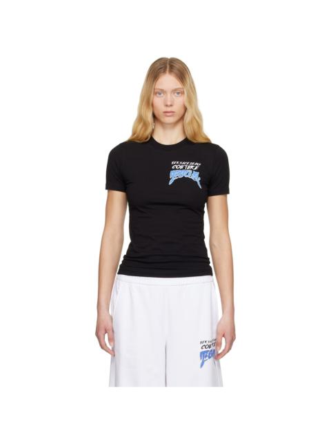VERSACE JEANS COUTURE Black 'Tour' T-shirt