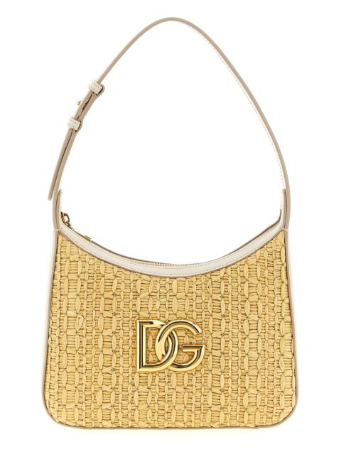Dolce & Gabbana Crochet Shoulder Bag Shoulder Bags Beige