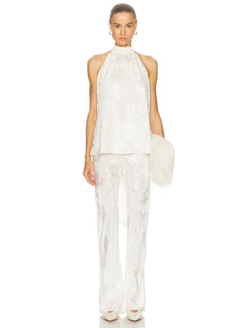 HEMANT & NANDITA Tie Neck Top