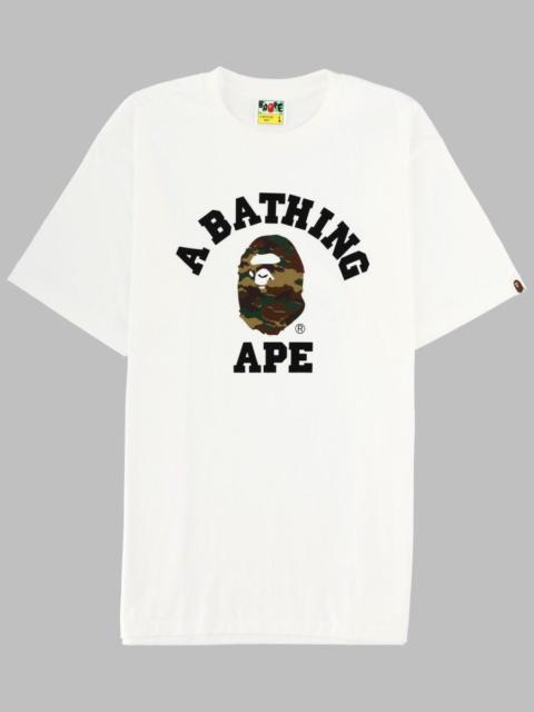 A BATHING APE® A Bathing Ape T-Shirt "Glitch Woodland" - White